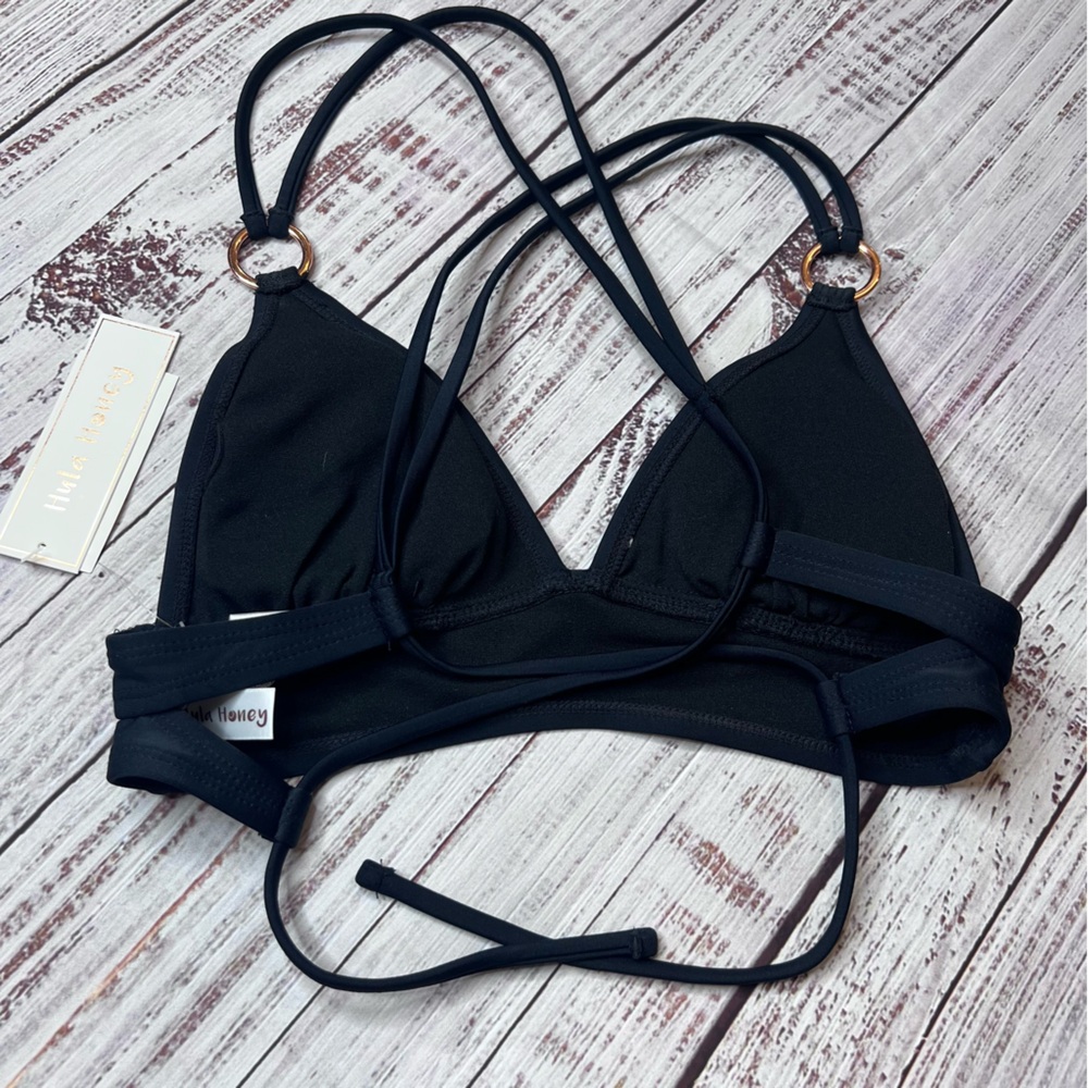 Hula Honey Black Bikini Swim Top - Picture 2 of 4
